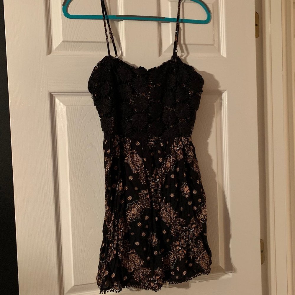 Lace Top Mini Dress